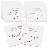 Nogeqi 50 Pcs Thank You Notes Small Bulk Thank You Cards Small Business for Wedding Graduation Business, Mini Blank Cards for Baby Shower Retail Store All Occasion, 3.46 X 2.99 Inches