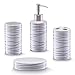 Produktbild Zeller 18250 Bad-Accessoires-Set, 4-tlg., weiß, Keramik