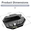 Motorcycle Kickstand Pad, Aluminum Alloy Side Stand Foot Enlarger, Anti-sink Side Stand Extension Plate, Universal Motorcycle Support Accessory (Black)