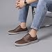 ANALEAF Mens Casual Oxfords Fashion Sneakers Soft Comfortable Lace-Up Dress Shoes Brown