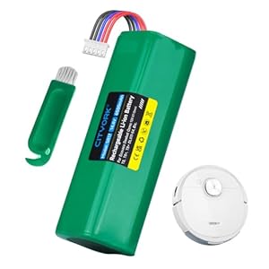CITYORK 6500mAh/14.4V Ersatz Akku für Ecovacs Deebot T8/ T8+/ T8AIVI/MAX, Deebot T9/ T9+/ T9AIVI, Deebot T10/T10+, für Ecovacs Deebot T20/ T30/ X1 Omni/Turbo/Plus Akku