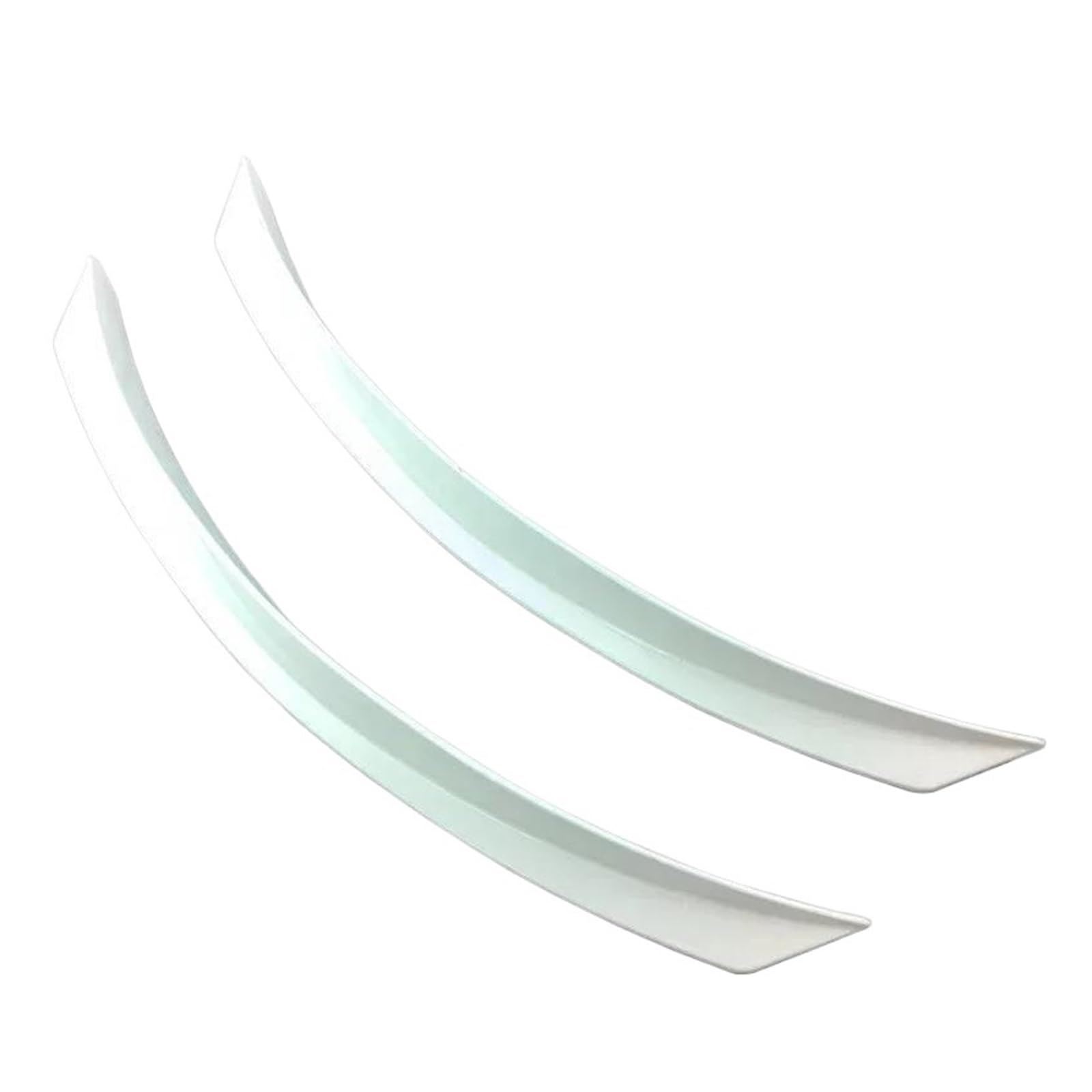 Tiras protectoras anticolisión para guardabarros de parachoques en color blanco, 1 par 5