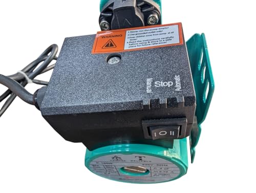 Image of 165 WATT SUPER SILENT Inline Automatic Water Pressure Pump With Wall Mounting Bracket Suitable for Hot Water Circulation, Washing Machine, RO & Shower (GREEN)