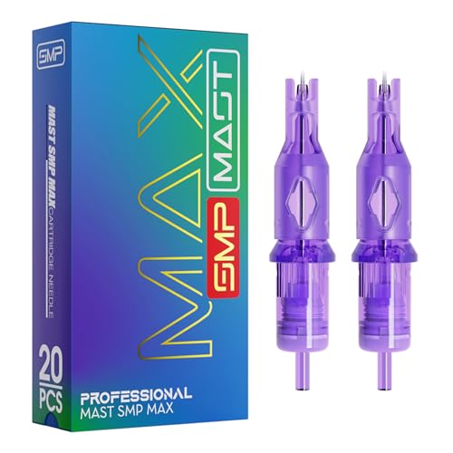 Image of Mast SMP Max 0403RL Tattoo Needle Cartridges, 20PCS, #04 0.18mm Round Liner | 3RL Ultra-Fine 3-Needle Grouping • Fine Line, Stippling, Dotwork, Micro Detail and SMP • Fits Standard Tattoo Pens and Grips.