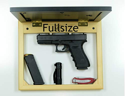 Hidden gun storage, concealment furniture, everyday carry compartment, secret cabinet shelf, wall safe
