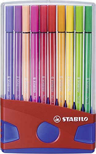 Premium Felt Tip Pen - STABILO Pen 68 - ColorParade - 20 pcs - Assorted Colours