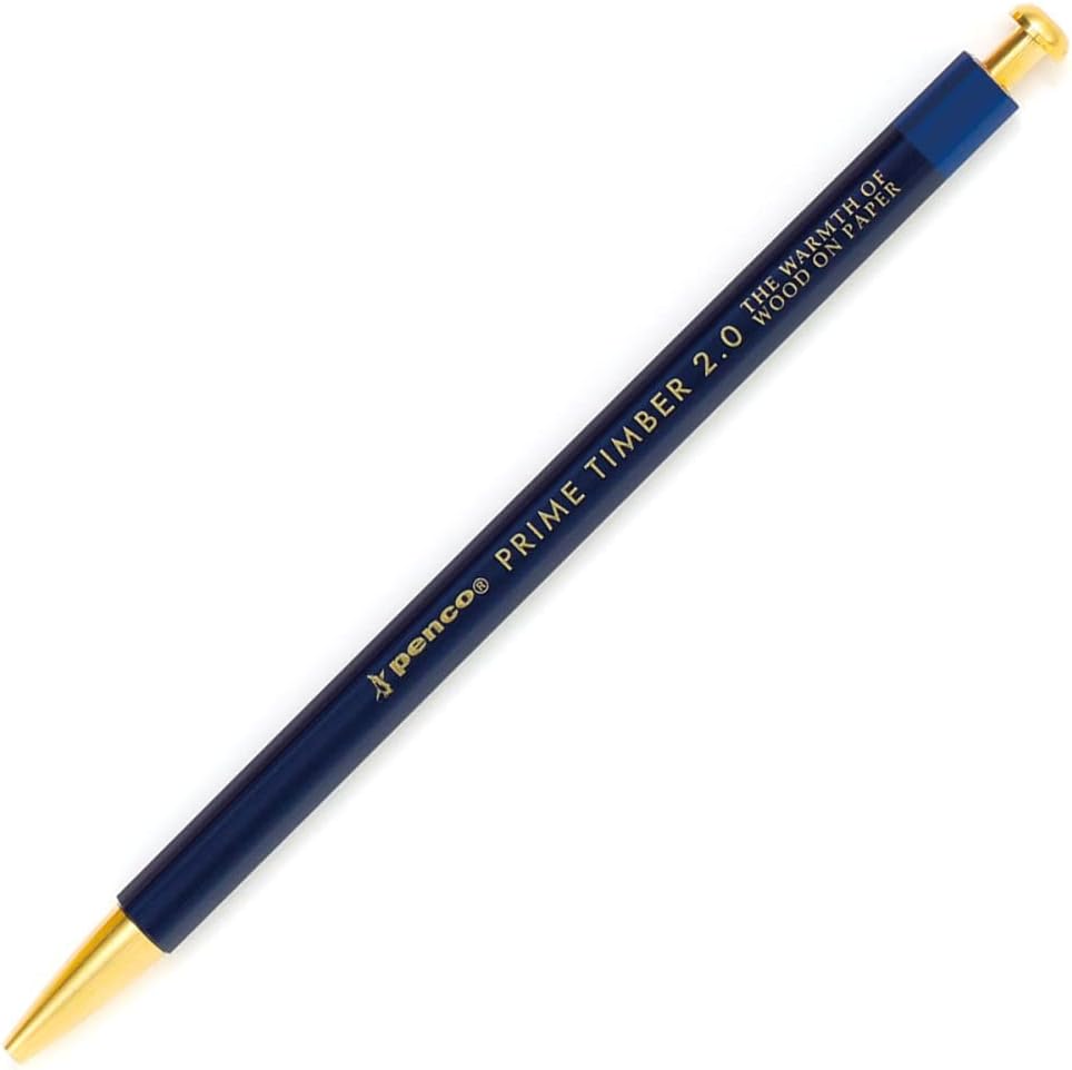 HIGHTIDE Penco Brass Prime Timber Pencil, v2.0 (Navy Blue)