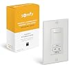 somfy DecoFlex Wirefree RTS Wall Switch - 1 Channel - Pure White Tone - Control RTS Shades, Blinds, Curtains - Battery Pre-Installed, Button Labels, Mount Included - #1810897