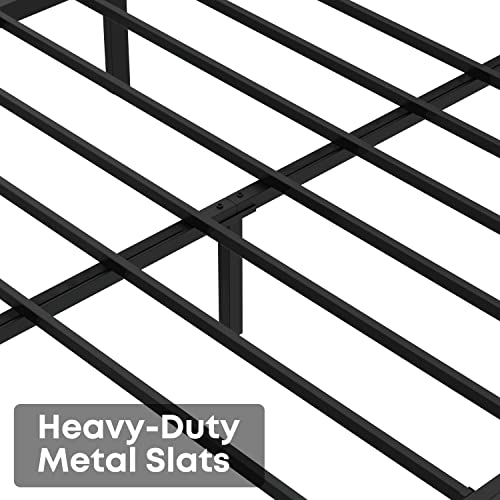 Likimio Full Size Bed Frame With Storage Drawers, Platform Bed With Headboard And Charging Station, No Box Spring Needed, Easy Assembly, Vintage Brown #TOP6