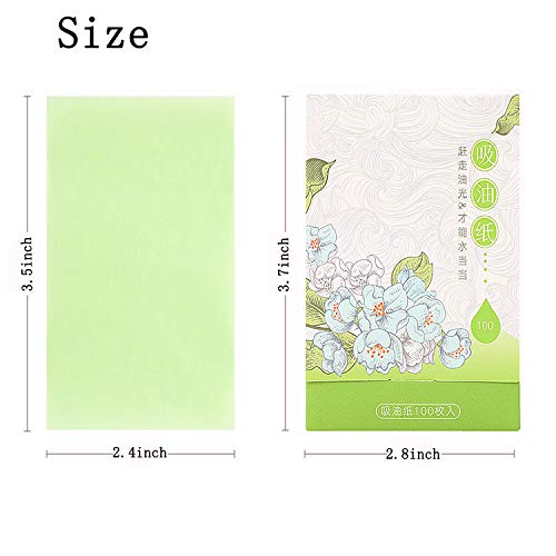 Oil Blotting Sheets, 400 Sheets Oil Absorbing Tissues, 3.5 x 2.4 Inch Premium Translucent Oil Blotting Paper Sheets,for Facial Skin Care & Make Up