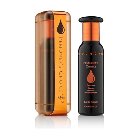 PERFUMER'S CHOICE No. 10 Mojo Eau De Parfum Ml Spray, Estimulante, Cálido Y Masculino, 83 Mililitro