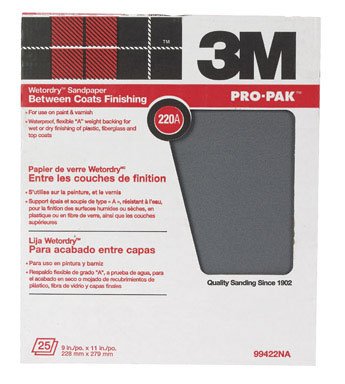3 M 99422 na 220 A grano acabado entre capas hojas de lija
