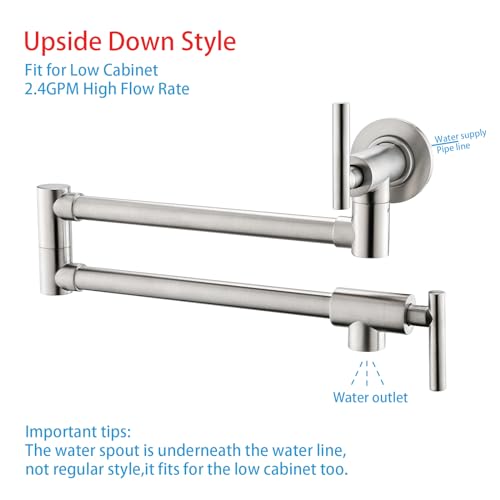 Havin HV2202B Pot Filler,Pot Filler Faucet Wall Mount,Brass Material thumb #1