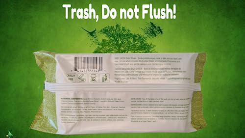 Yugi Green Baby Wipes for Babies Unscented, Compostable, Biodegradable, Plant-Based, Fragrance-Free, for Sensitive Skin, 12 Packs,72 Count,864 wipes