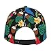 Men Women Macaw and Tropical Cocktail Art Baseball Cap Snapback Dad Hat for Camping Golf Outdoor, Fashionable Comfortable Fit Peaked Cap