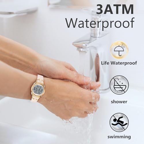 Women's Sport Digital Waterproof Watch with Silicone Strap, Alarm, Stopwatch, and LED Display - Image 6