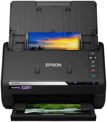 Epson FastFoto FF-680W Wireless High-Speed Photo and Document Sca...