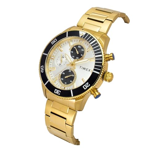 Image of TIMEX Silver Round Dial Analog Men's Watch - TWEG272SMU04