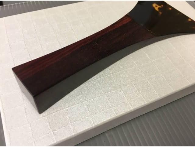 三味線バチ 鼈甲+紅木 #4 New甲 特注品 手元部紅木台撥 (津軽撥) | 邦楽なび | 三味線バチ