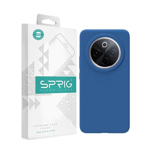 Image of SPRIG Compatible with iQOO Z10 Premium SilkTone Back Cover Drop Tested Shock Proof Mobile Case for Men, Women, Boys and Girls with Camera Protection (Navy Blue)