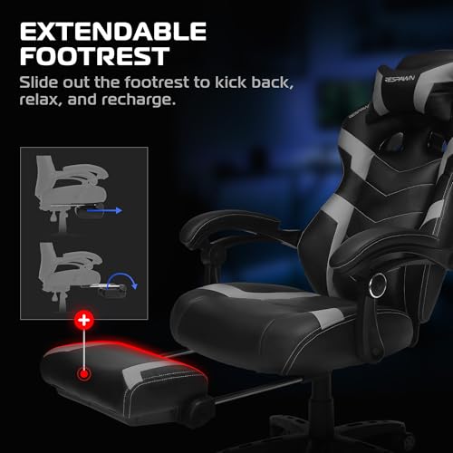 Image of Respawn 110 Pro Ergonomic Gaming Chair with Footrest and Recline