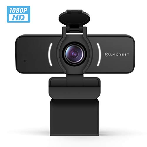 Amcrest 1080P Webcam with Microphone & Privacy Cover, Web Cam USB Camera, Computer