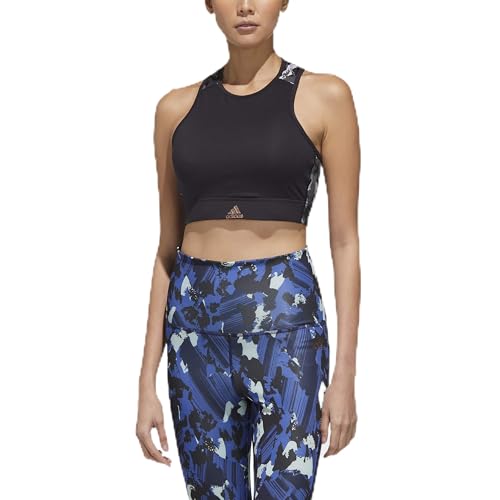 Brassière de sport adidas noire taille M pour fitness et séances de yoga
