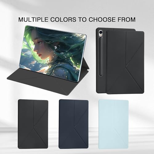 Image of Magnetic Case for Samsung Galaxy Tab S10 FE /S9 FE 10.9 Inch /S9 11 Inch (SM-X520 /X526B /X510 /X516B /X710 /X716B) Tablet with S-Pen Holder, Auto Wake /Sleep Smart Tablet Cover, Black