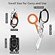 Awaiymi 6 in 1 Multifunktions-Faltschere mit kompatiblem Holster, Notfallschere Outdoor Camping Notfallwerkzeug mit Gurtschneider und Glasbrecher (Schwarz+Orange)