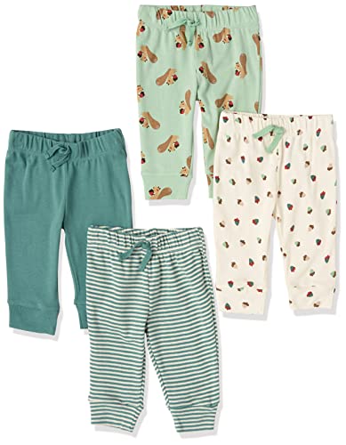 Image of Amazon Essentials Unisex Toddlers and Babies' Cotton Pull-On Pants, Multipacks