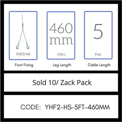 GRIPPLE No. 2 x 5' Y-Hook Hangers (YHF2-HS-5FT-460MM) Pack of 10, USA Made