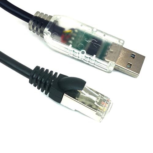 Teykst USB RS232 RJ45 8P8C Serial Cable for US2000C US3000C US5000, Lithium Battery BMS Console Communication Cable Debug Cables,FT232 Chipset,5.9ft/1.8m