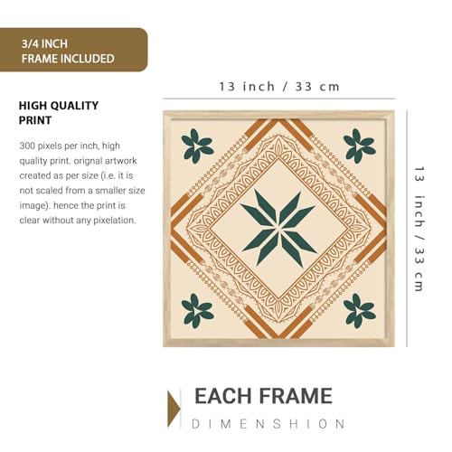 Image of kotart Wall Decor Paintings for Wall Decoration with Frame - Modern Art Framed Painting for Living Room - Big Size Wall Painting /Hanging Set of 4 (Art 8, Big (13x17 or 13x13 inch))