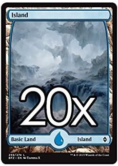 20 Battle for Zendikar Island #259 Magic The Gathering Basic Full Art Land Lot