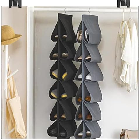 Organizador Zapatos Colgante Armario Zapatos - Almacenamiento 12 bolsillos Cover