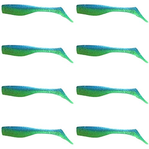 Matrix Shad Original 3 Inch Fishing Lure for Speckled Trout, Redfish, Bass - Paddle Tail Swimbaits for Freshwater and Saltwater - Limbo Slice - 8 Count Bag (Pack of 1) Cover