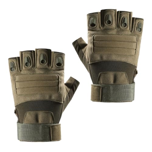 GRIRIW Guantes Deportivos Tácticos Material de Microfibra Imitada Antideslizante y Resistente Rotura de Dedo para Ciclismo y Senderismo para Actividades al Aire Libre