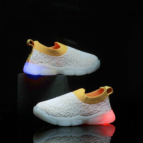 Image of ASIAN Sparkle-01 Kids LED Shoes for Boys & Girls with Soft Knit Material | Lightweight and Easy Slip-On Fit