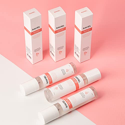 Raviel Pink Blossom Essence Facial Mist Spray, Daily Face Moisturizer, Rosewater, Aloe Vera, Lotus Flower Extract, Fast Hydrating & Soothing, Alcohol Free, Rejuvenating (3.4 Fl Oz) #TOP7