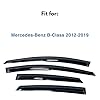 IG Window Visor for Mercedes-Benz B-Class 2012-2019, Rain Guard Tape-On Extra Durable Sun Wind Side Vent Window Deflector Mugen Style, 2012 2013 2014 2015 2016 2017 2018 2019 #1