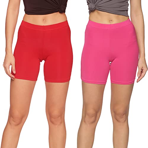 Image of OUTFLITS Ladies Cycling Shorts| Under Dress | Yoga Shorts | Workout Shorts | Running Shorts | Exercise Shorts | Gym Shorts for Womens