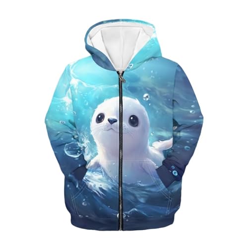 Cozeyat Kids Long Sleeves Hooded Hoodies with Pockets,Softy Sweatshirts Coat Casual Jaccket,Size S-XL