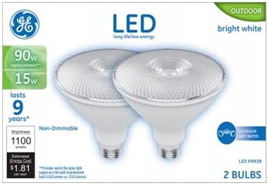 G E Lighting 24212 15W Par38 Bulb (2 Pack)