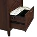 Bush Furniture Key West 2 Drawer Lateral File Cabinet in Bing Cherry