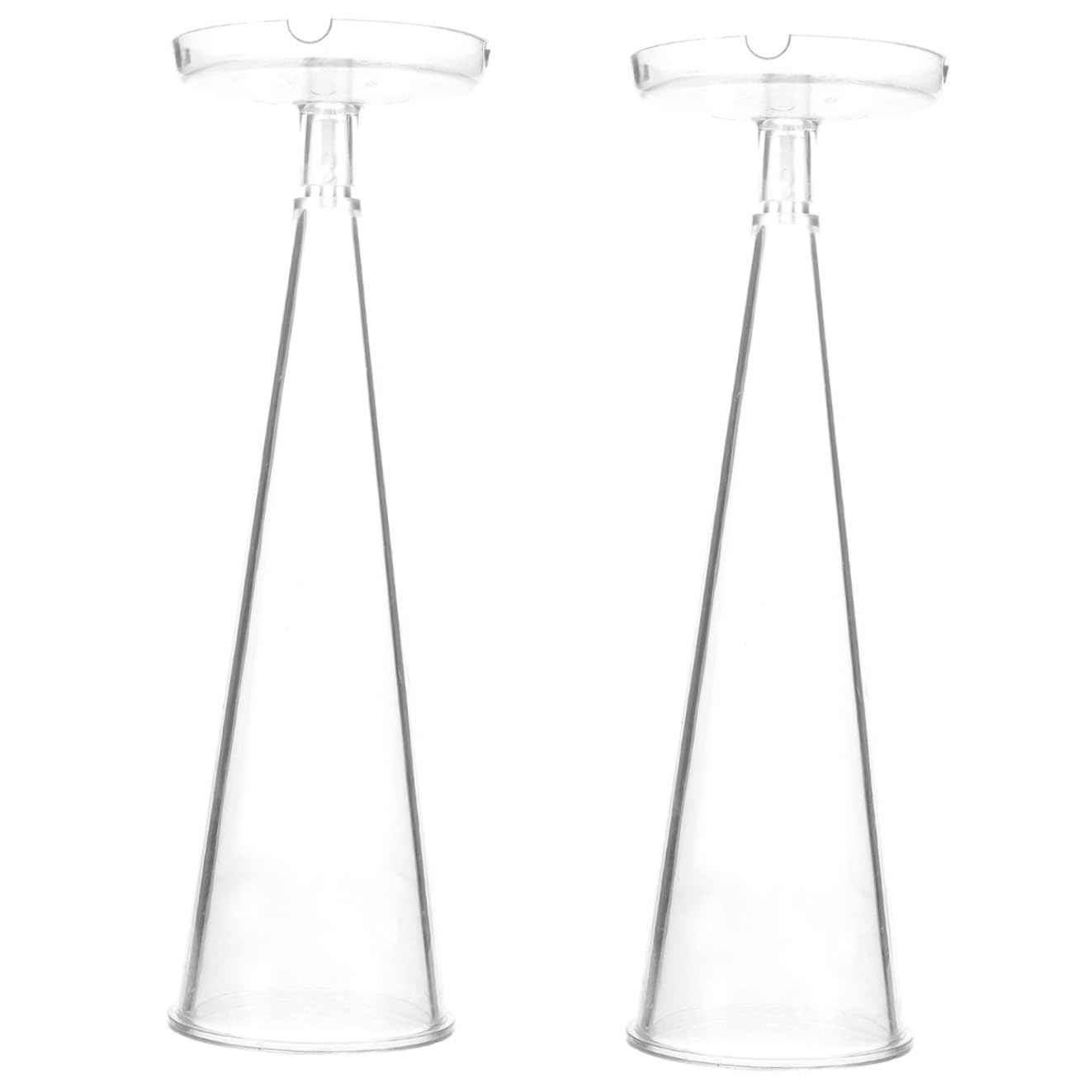 HOMSFOU 2 Moldes De Cera Para Hacer Velas Moldes Cónicos De Soja Moldes Decorativos Para Velas Moldes Para Velas Aromáticas Moldes Cónicos Para Velas Perfumadas Moldes De Plástico