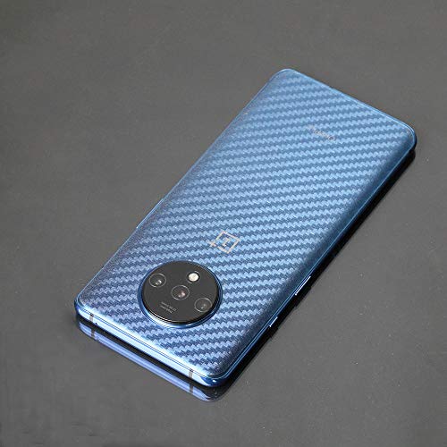 Ibywind Screen Protector For Oneplus 7T,With 2Pcs Tempered Glass,1Pc Camera Lens Protector,1Pc Backing Carbon Fiber Film [Fingerprint Reader,Easy To Install] #TOP6