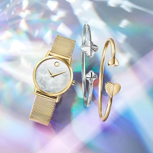 Image of Movado Analog Mother of Pearl Dial Women's Watch-607351