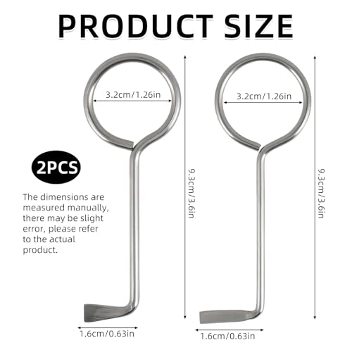 2 Stück Profi Dietrich Set, BunbartschlüSsel Universal, BartschlüSsel Dietrichset, BuntbartschlüSsel Universell aus Edelstahl, SchlüSseldienst TüRöFfner SchlüSsel für Bunt-Bart-Schloss öFfner