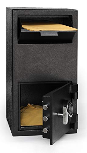 Templeton Safes Large Depository Safe With Electronic Keypad Combination With Key Backup, 1.4 Cbf #TOP4
