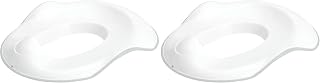 Ubbi Adjustable Toilet Trainer for Toddlers in Potty Training with Built-in Handles and Bonus Potty Hook for Easy Storage, Gray (Pack of 2)